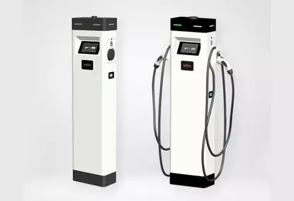 Двухместная напольная зарядная станция AC мощностью 22 кВт с поддержкой OCPP типа 2 Двухместная напольная зарядная станция AC мощностью 22 кВт с поддержкой OCPP типа 2